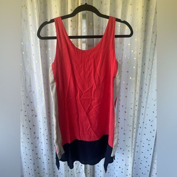 Urban Outfitters Sparkle & Fade Color Block Mix Media Slight Hi Low Mini Dress S - Picture 3 of 8